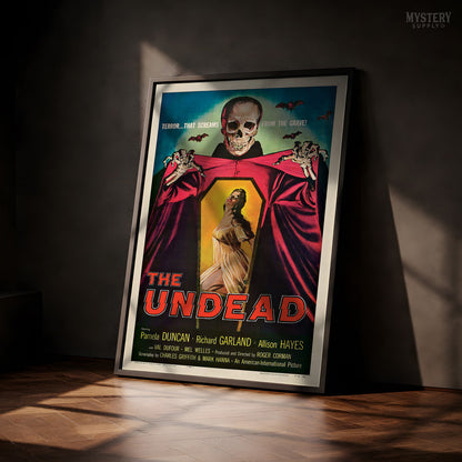 The Undead 1957 Vintage Horror Movie Poster