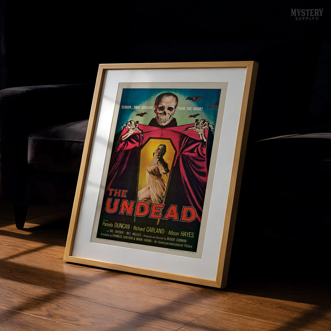 The Undead 1957 Vintage Horror Movie Poster