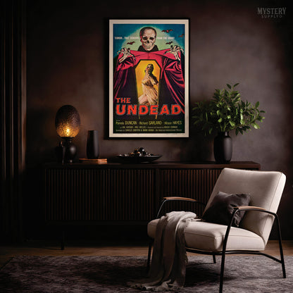 The Undead 1957 Vintage Horror Movie Poster