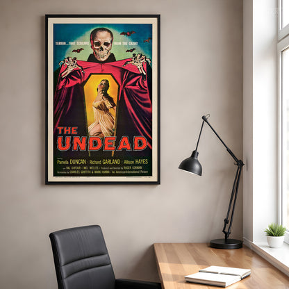The Undead 1957 Vintage Horror Movie Poster