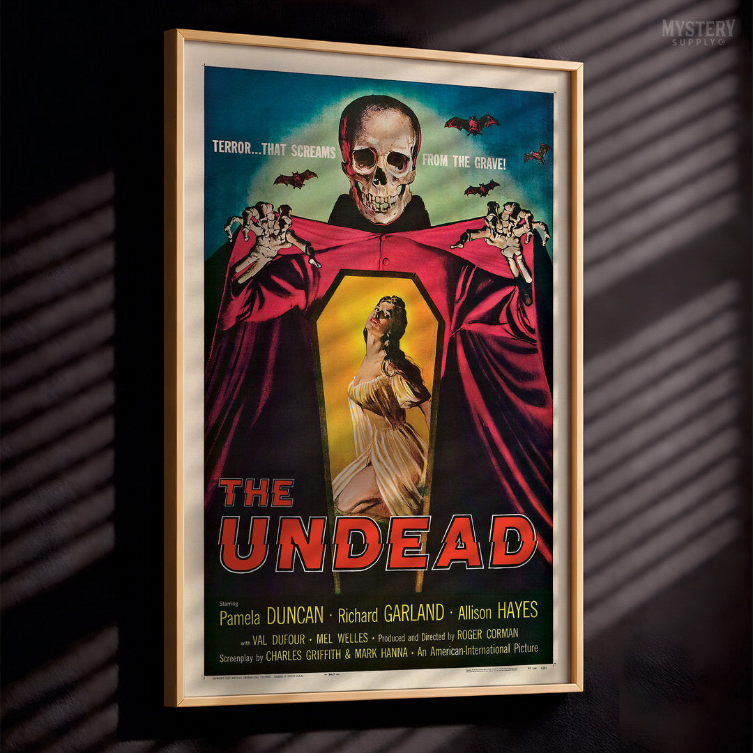 The Undead 1957 Vintage Horror Movie Poster