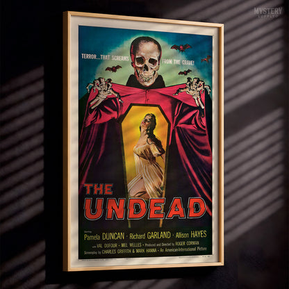 The Undead 1957 Vintage Horror Movie Poster