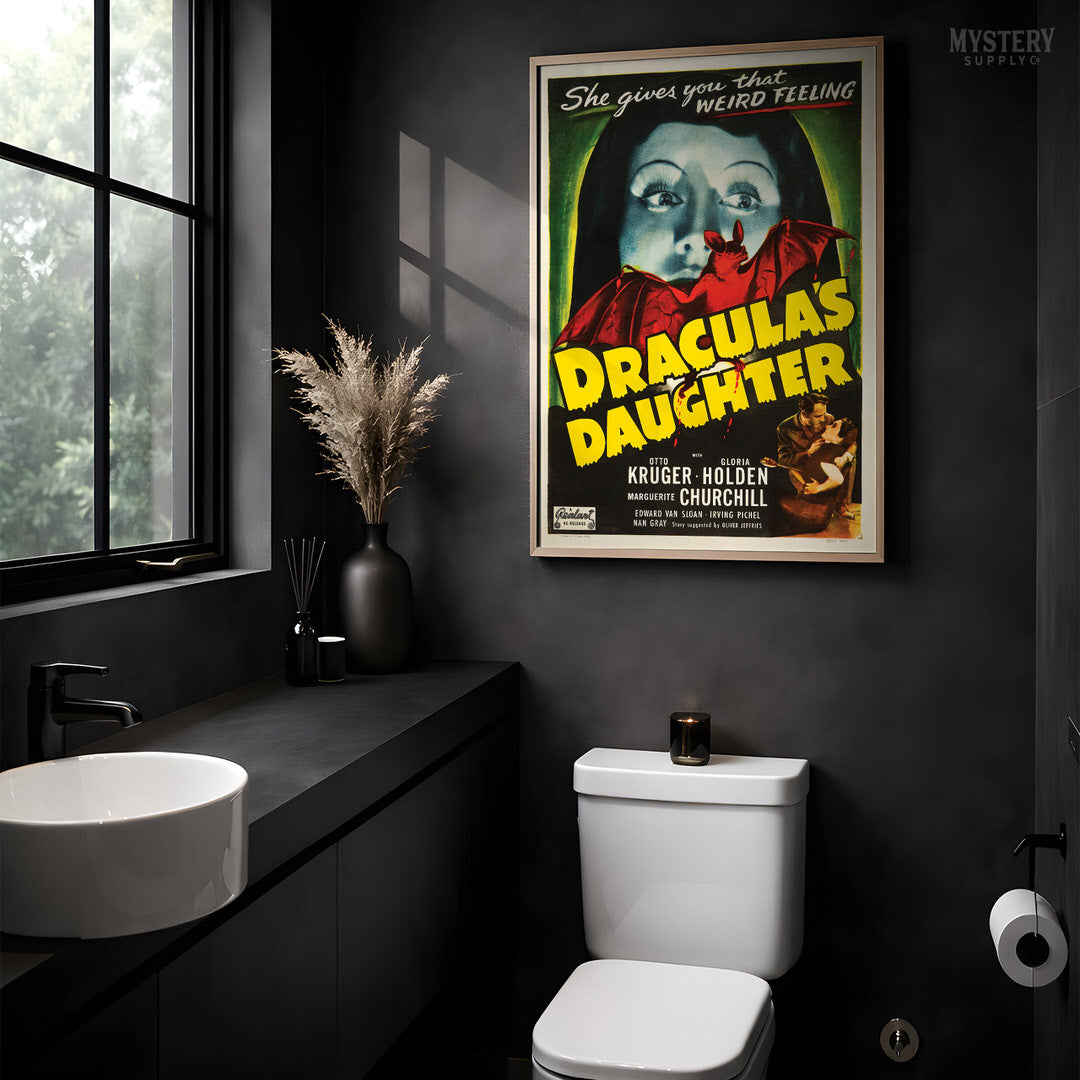Dracula's Daughter 1949 Vintage Horror Movie Poster
