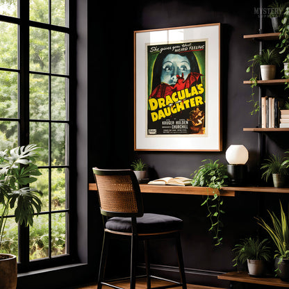 Dracula's Daughter 1949 Vintage Horror Movie Poster