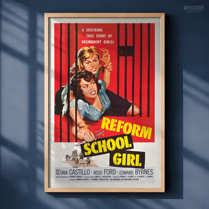 Reform School Girl 1957 Vintage Exploitation Movie Poster