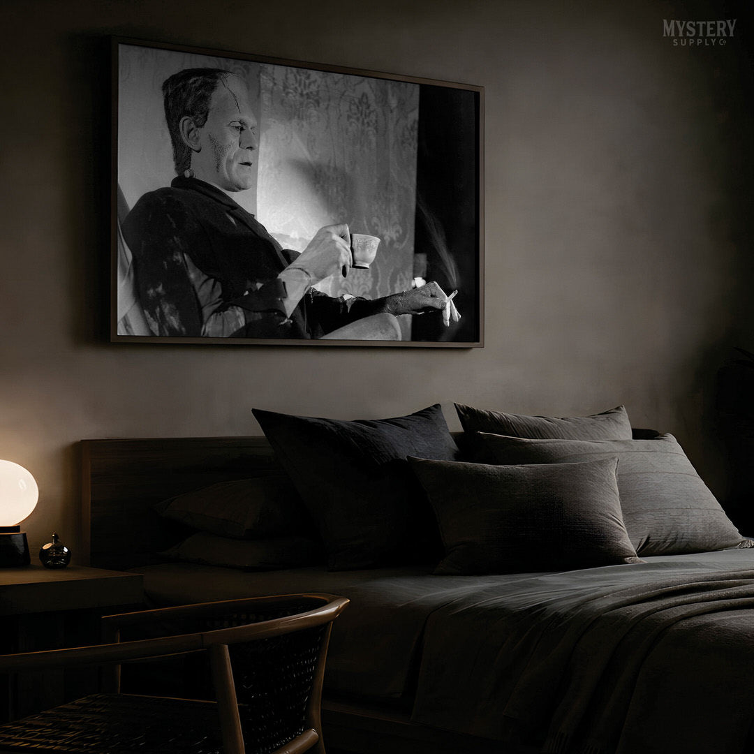Frankenstein Smoking Drinking Tea Photo