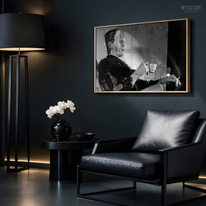 Frankenstein Smoking Drinking Tea Photo