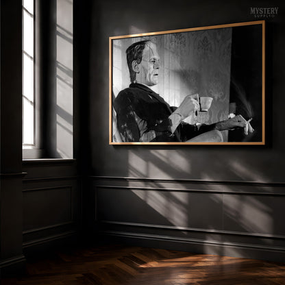 Frankenstein Smoking Drinking Tea Photo