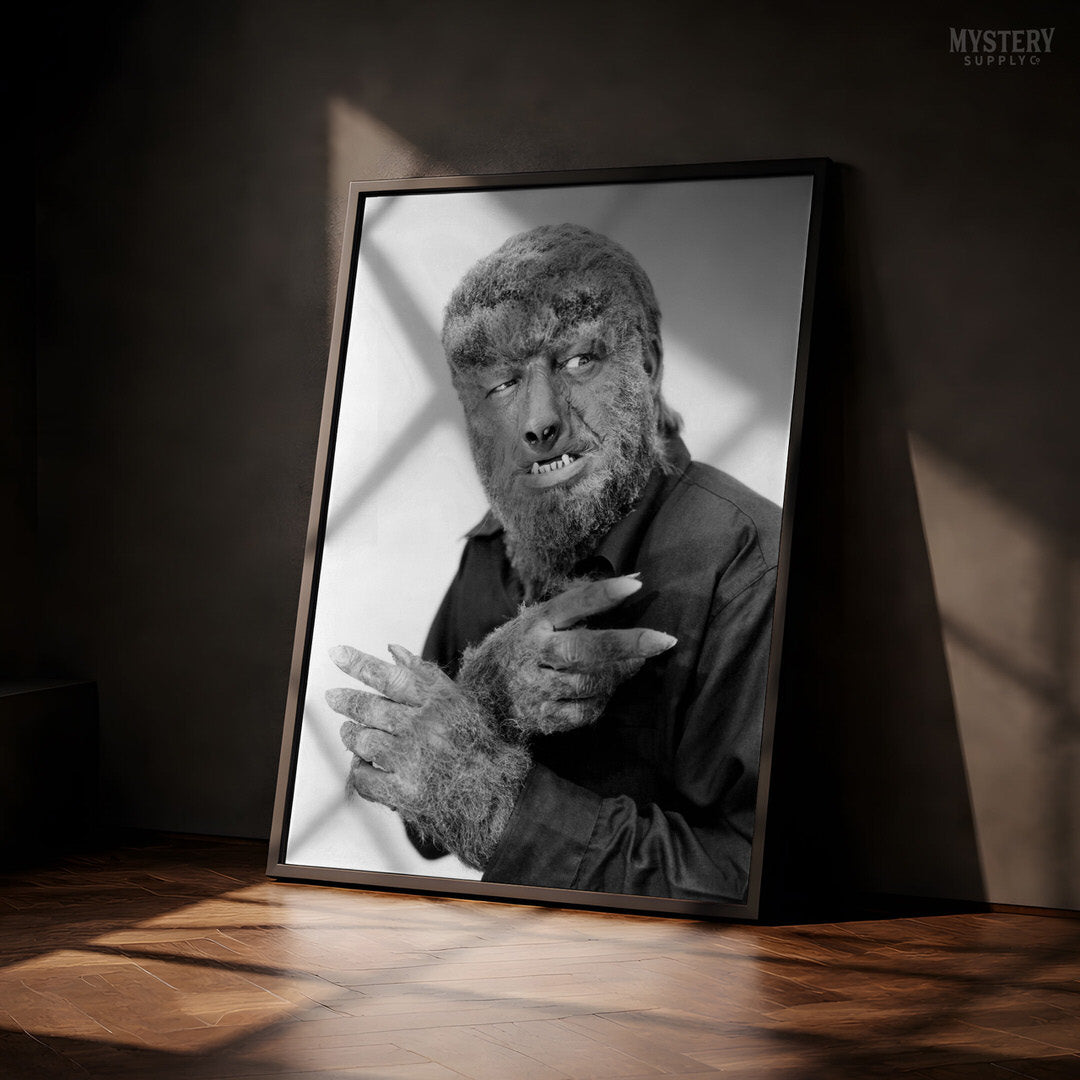 The Wolf Man 1940s Horror Movie Lon Chaney Jr. Werewolf Photo