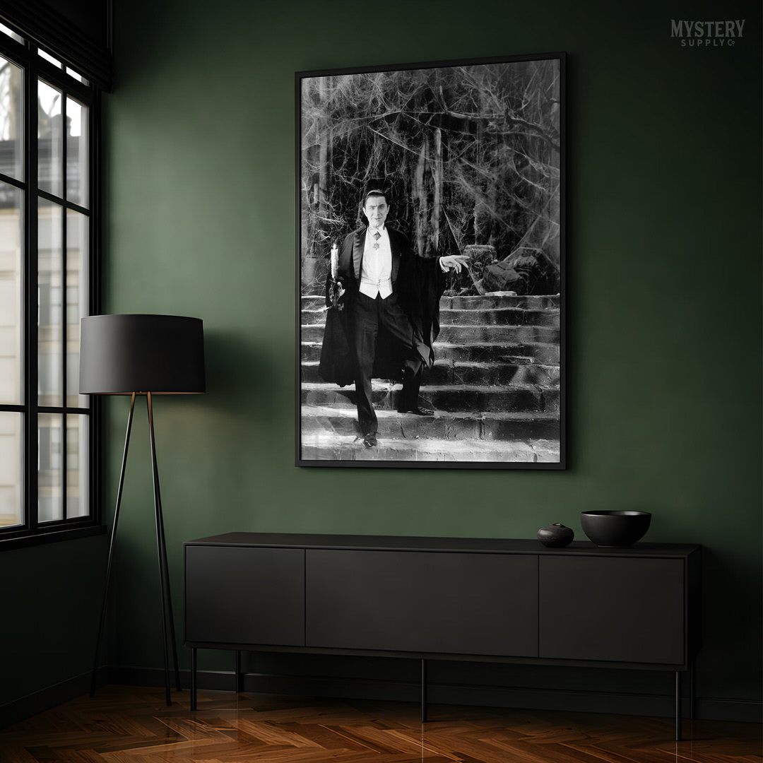 Dracula 1930s Bela Lugosi Vampire On Castle Steps Photo