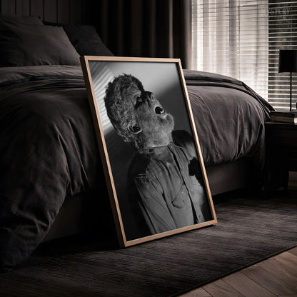 The Wolf Man 1940s Lon Chaney Jr. Howling Werewolf Photo