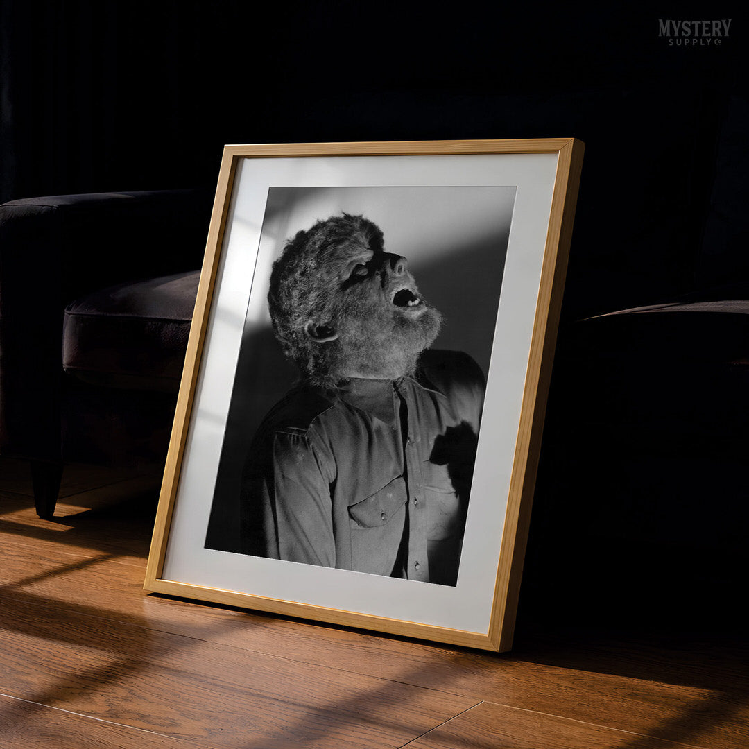 The Wolf Man 1940s Lon Chaney Jr. Howling Werewolf Photo