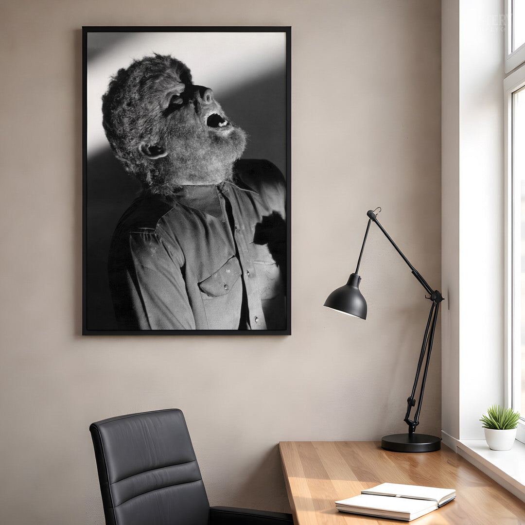The Wolf Man 1940s Lon Chaney Jr. Howling Werewolf Photo