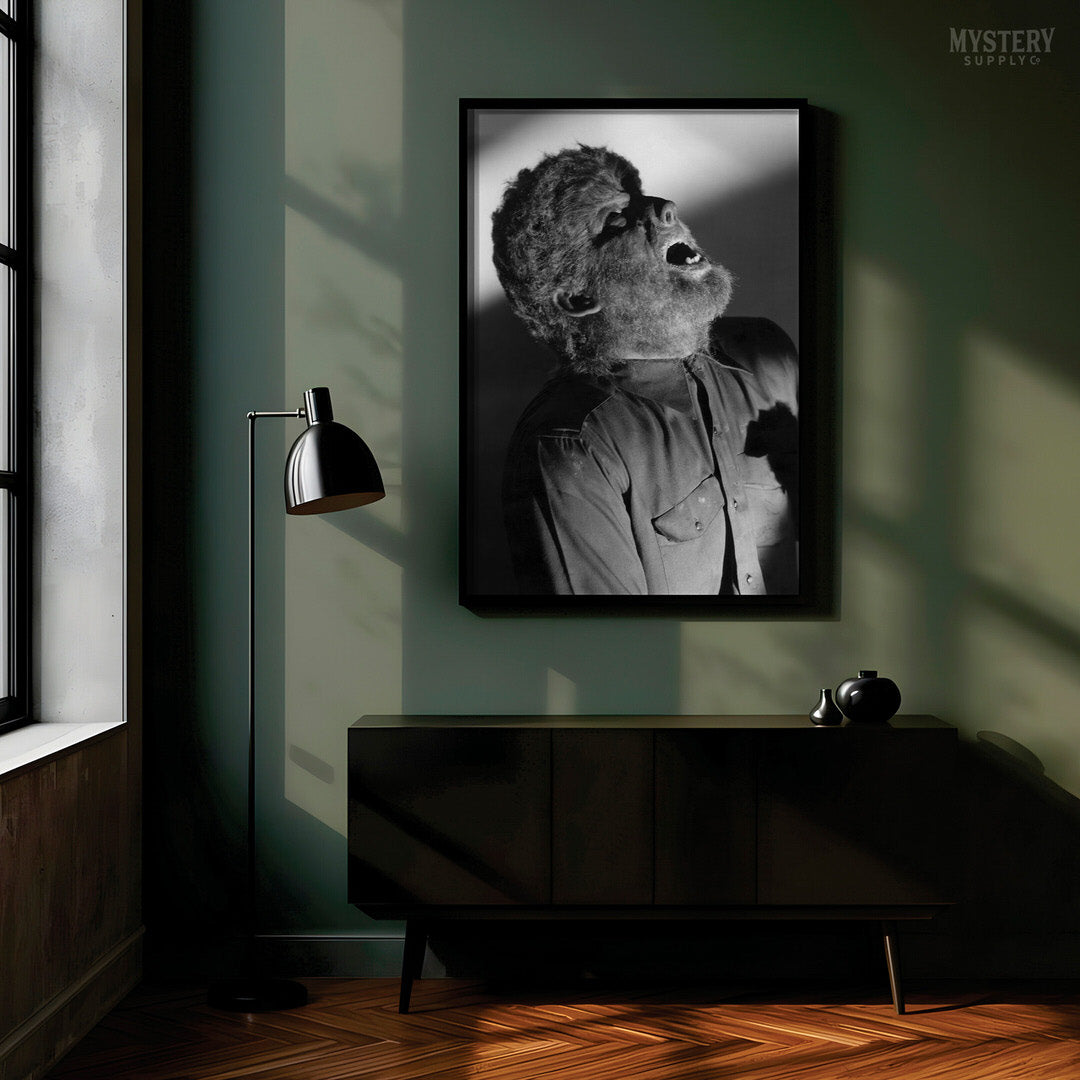 The Wolf Man 1940s Lon Chaney Jr. Howling Werewolf Photo