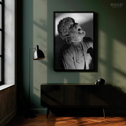 The Wolf Man 1940s Lon Chaney Jr. Howling Werewolf Photo