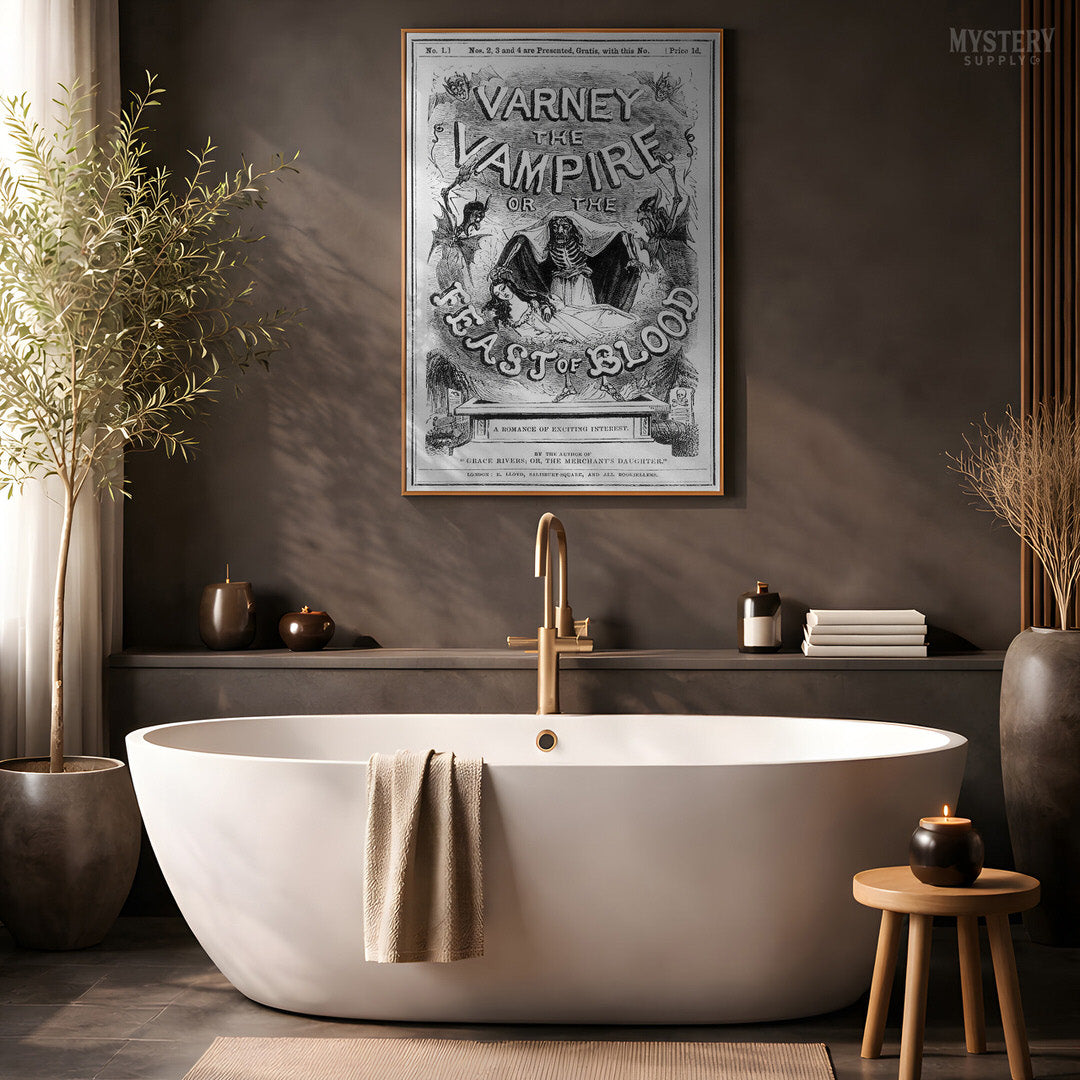 Varney the Vampire Feast of Blood Gothic Horror Novel Print