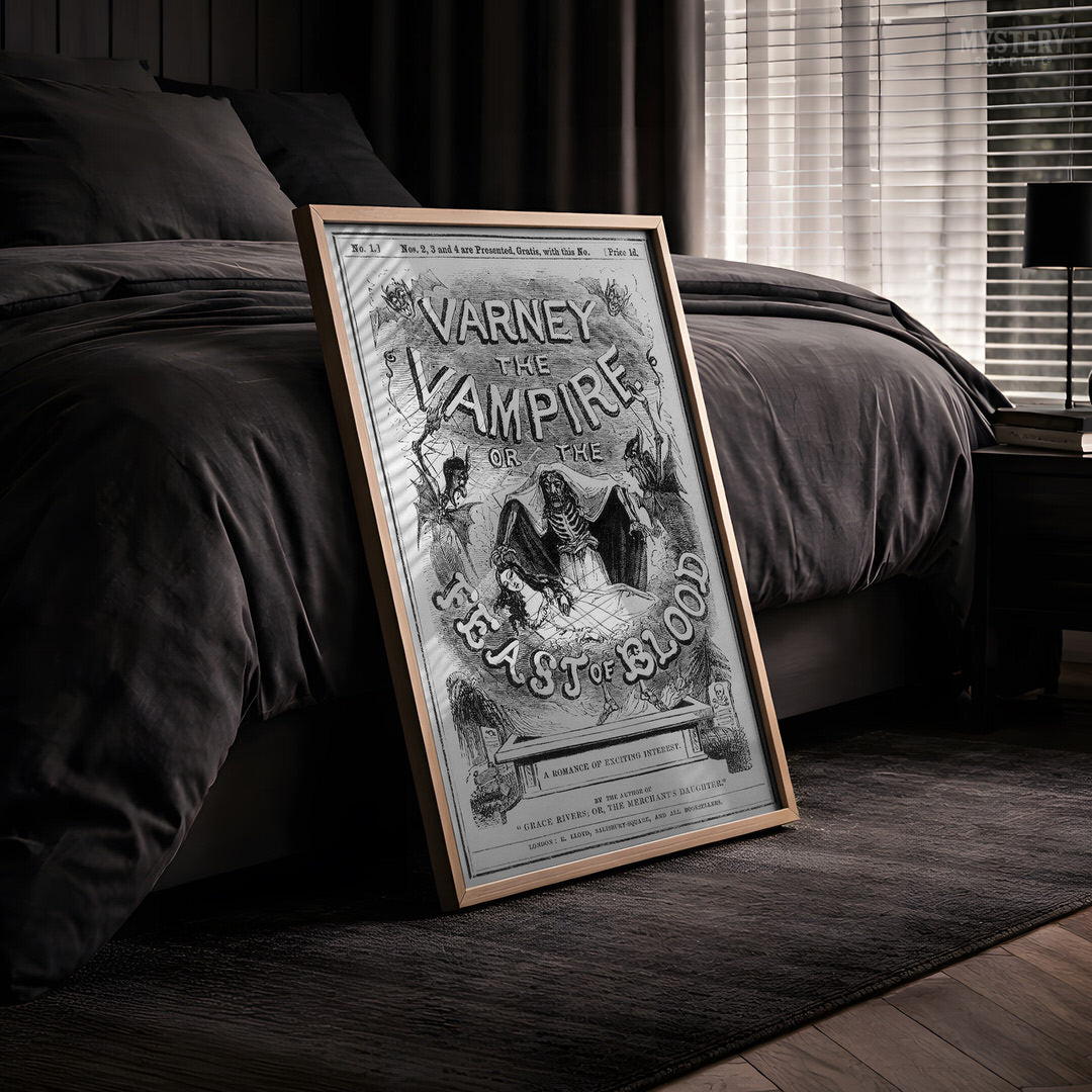 Varney the Vampire Feast of Blood Gothic Horror Novel Print