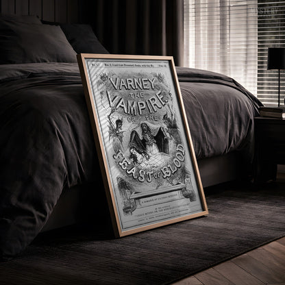 Varney the Vampire Feast of Blood Gothic Horror Novel Print