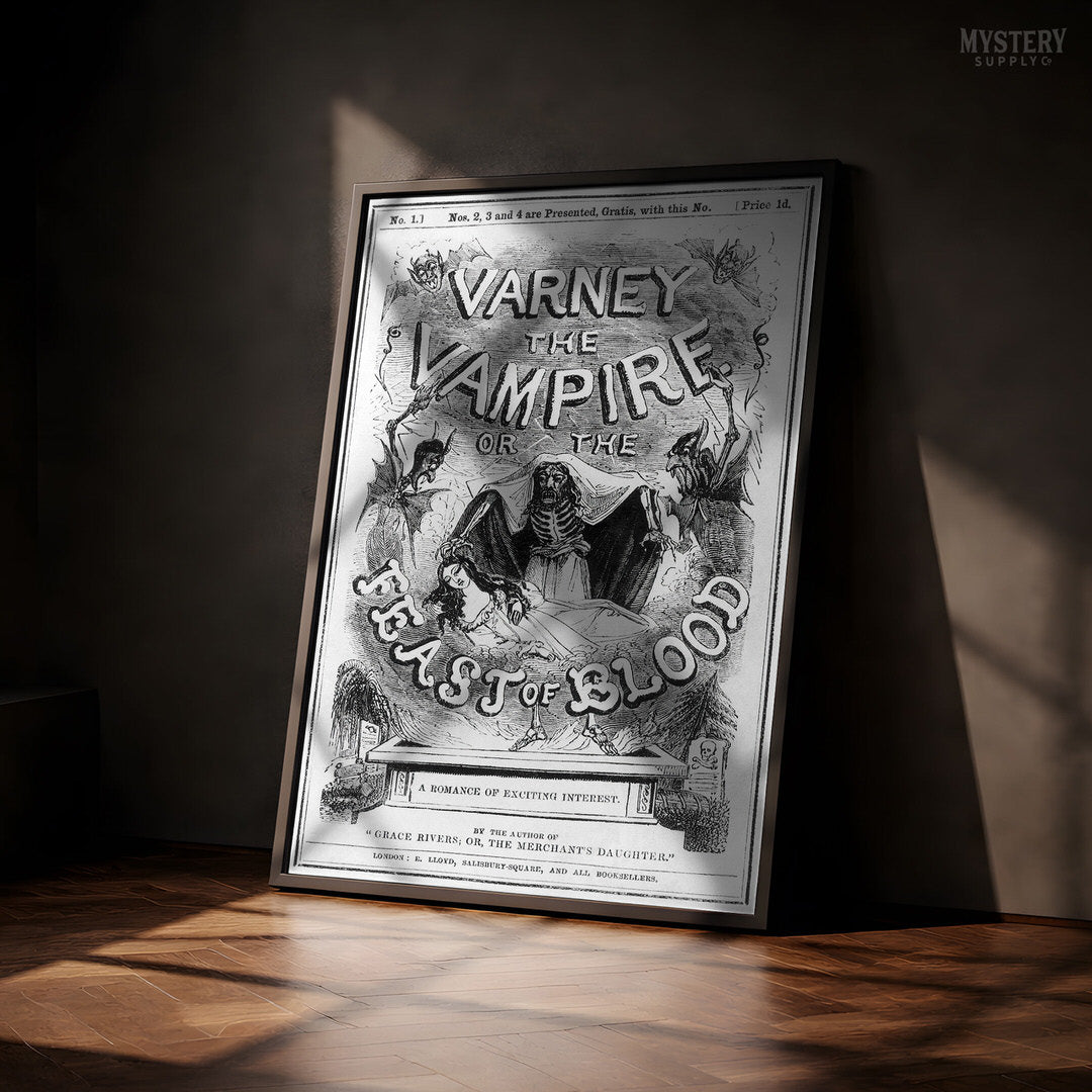Varney the Vampire Feast of Blood Gothic Horror Novel Print
