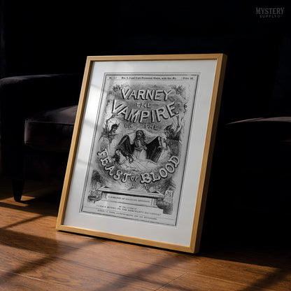 Varney the Vampire Feast of Blood Gothic Horror Novel Print