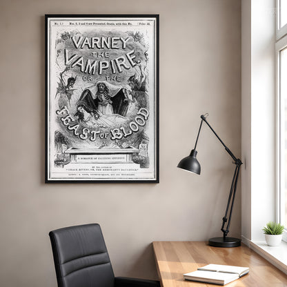 Varney the Vampire Feast of Blood Gothic Horror Novel Print
