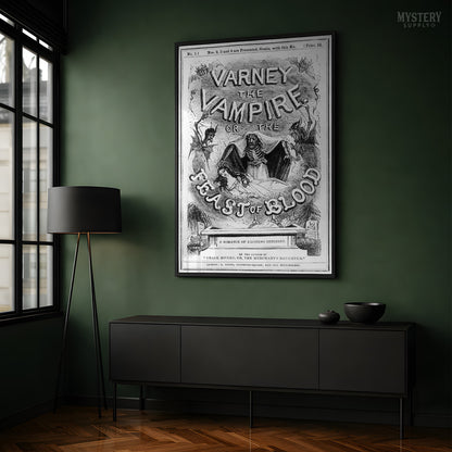 Varney the Vampire Feast of Blood Gothic Horror Novel Print