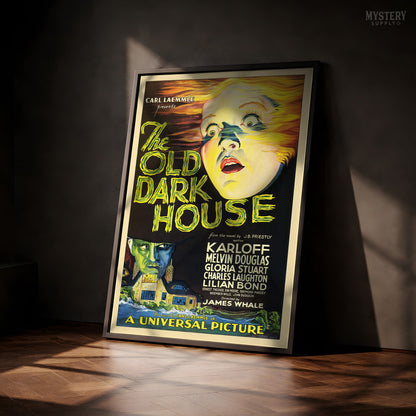 The Old Dark House 1932 Boris Karloff Horror Movie Poster