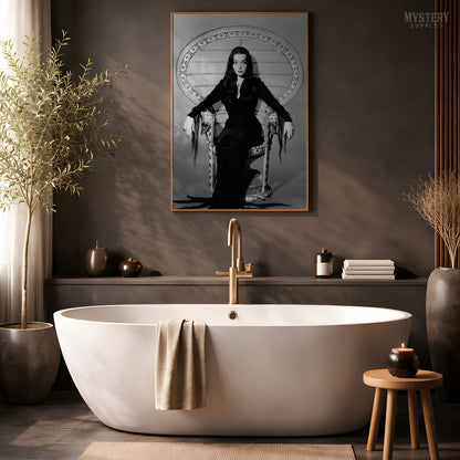 Morticia Addams Witch Photo Poster