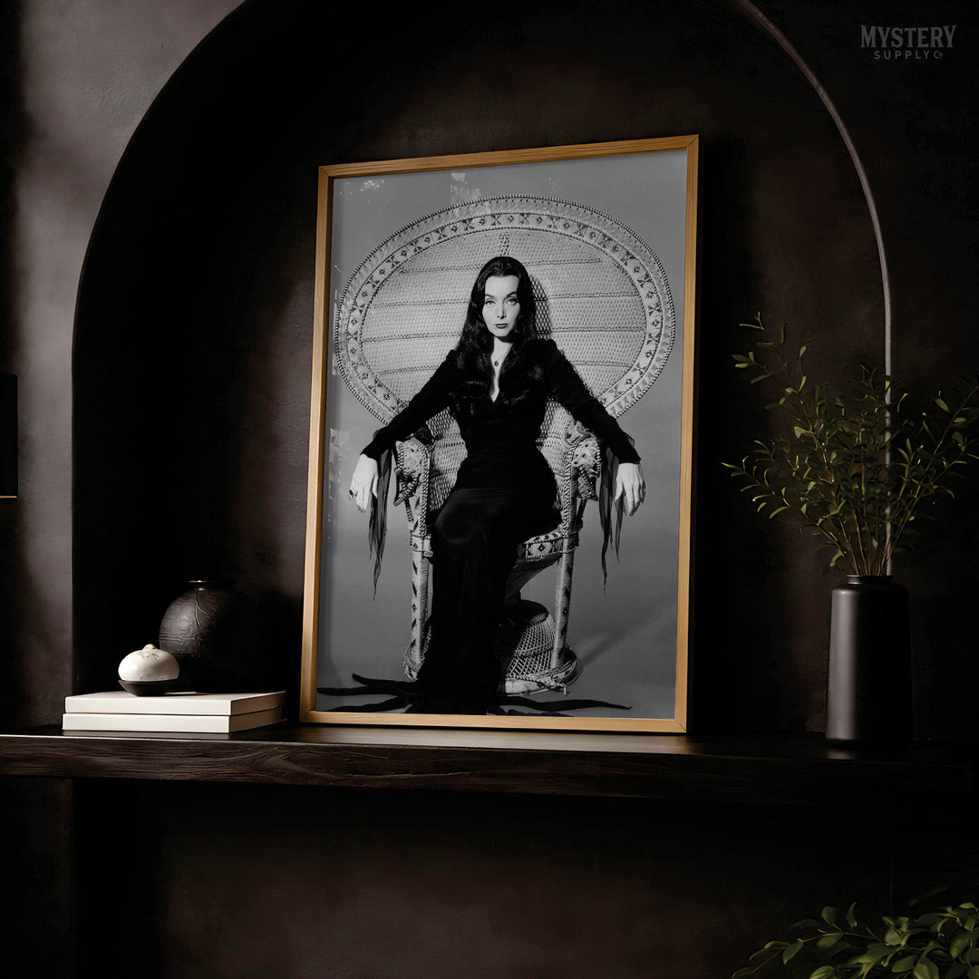 Morticia Addams Witch Photo Poster