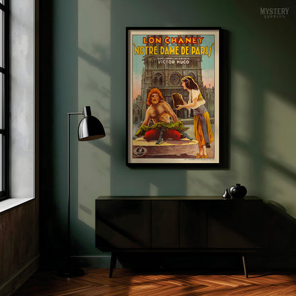 Hunchback of Notre Dame 1923 Belgian Horror Movie Poster