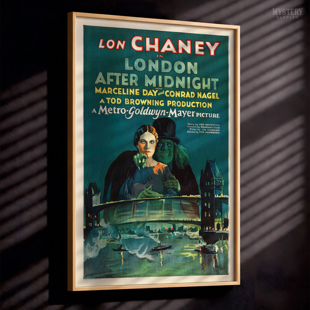 London After Midnight 1927 Horror Movie Poster
