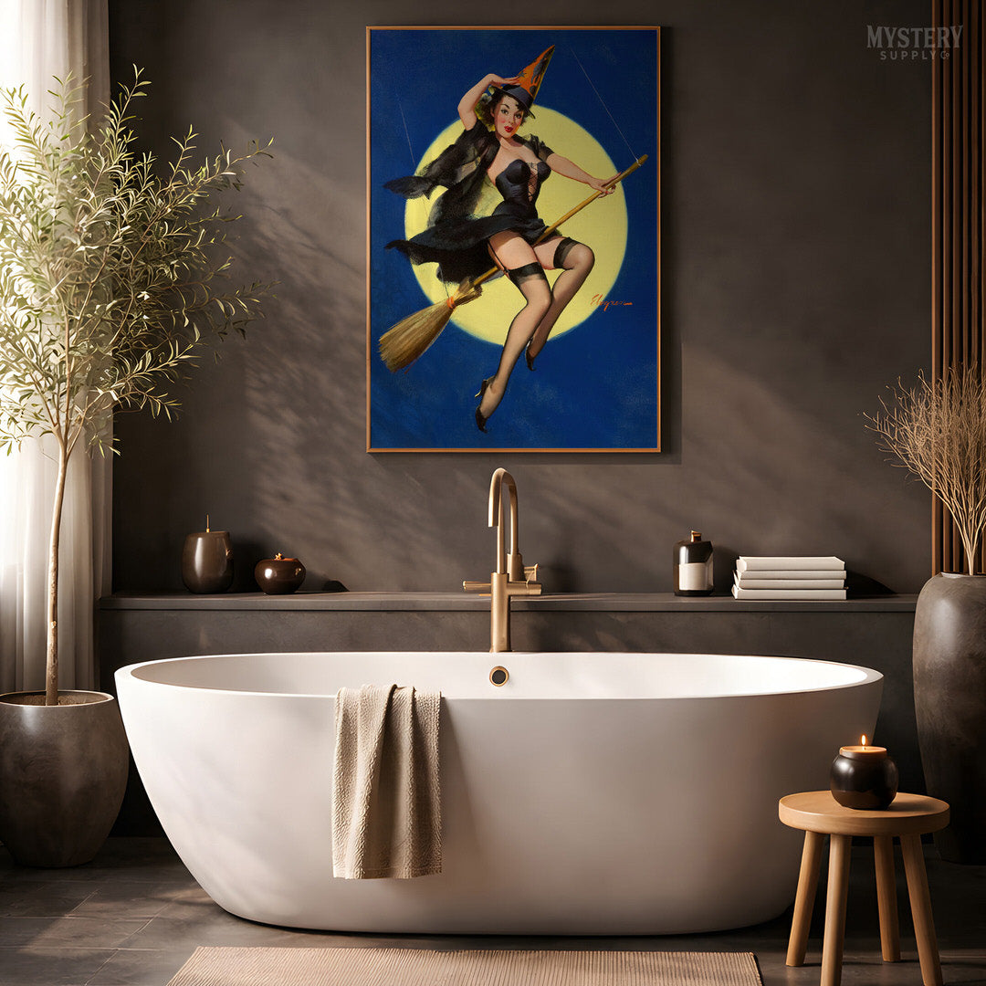 Halloween Witch Pin-Up Art