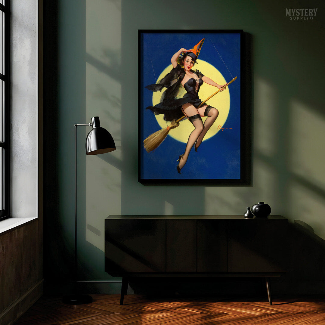 Halloween Witch Pin-Up Art