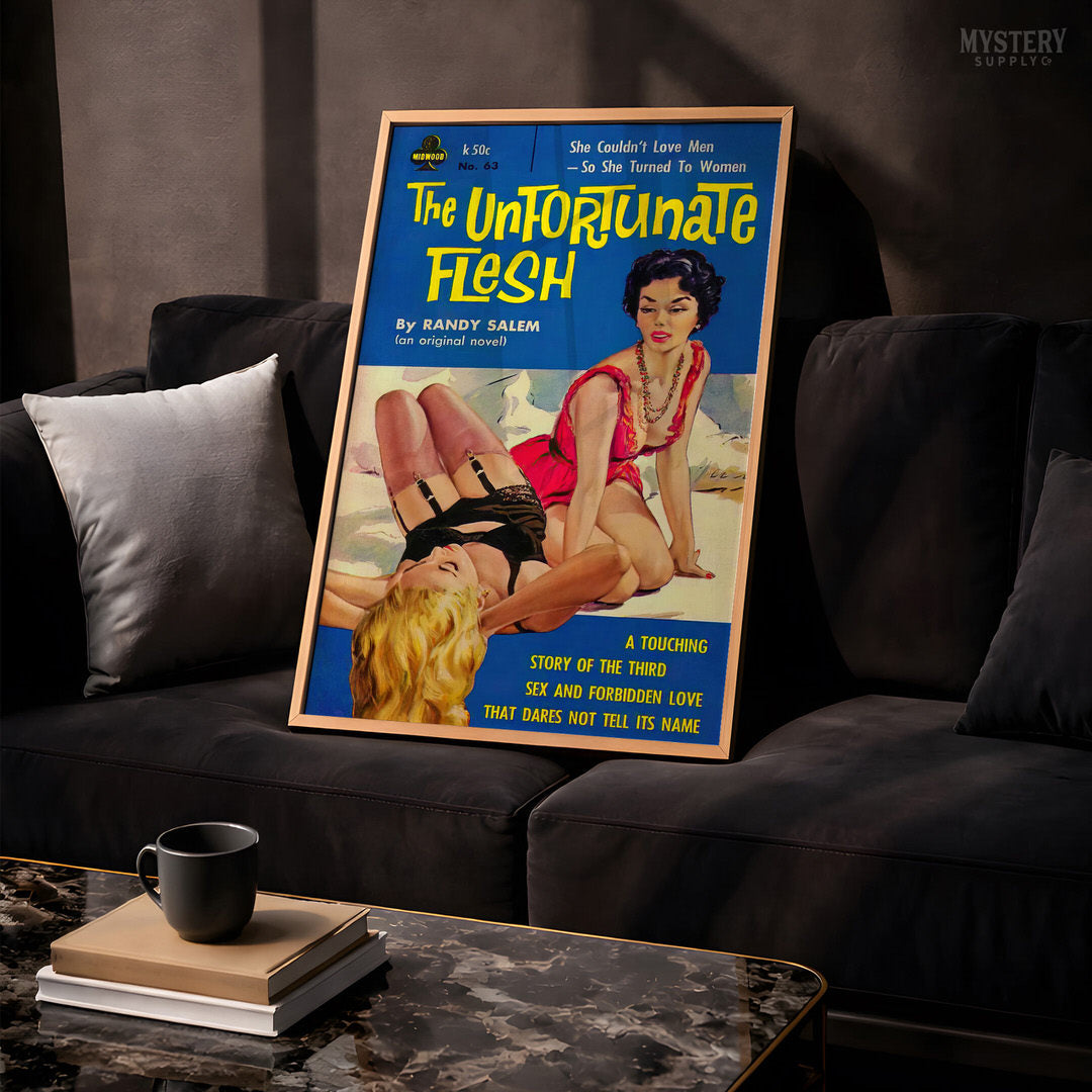 The Unfortunate Flesh - Vintage Pulp Paperback Cover