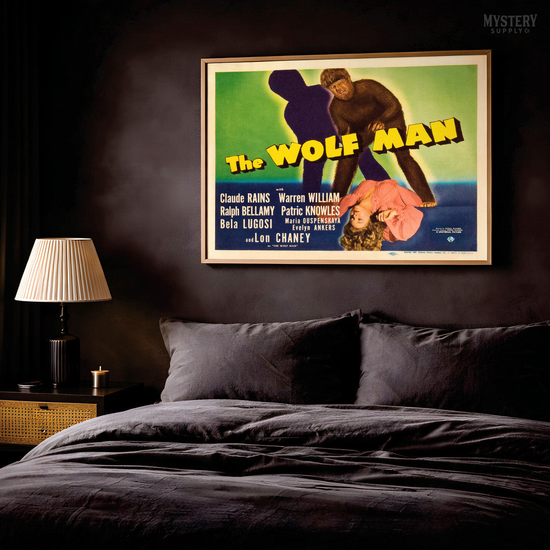 The Wolf Man Horror Movie Title Card Print
