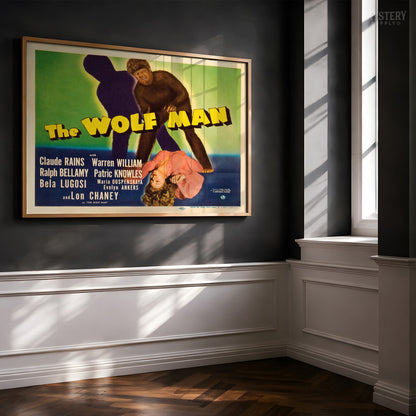 The Wolf Man Horror Movie Title Card Print
