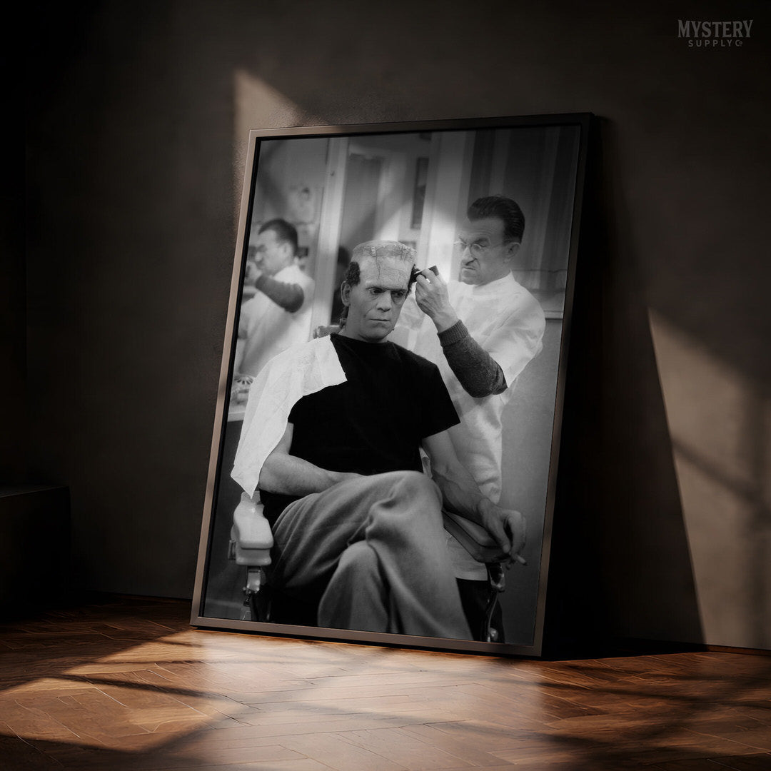 Frankenstein Boris Karloff Haircut Photo