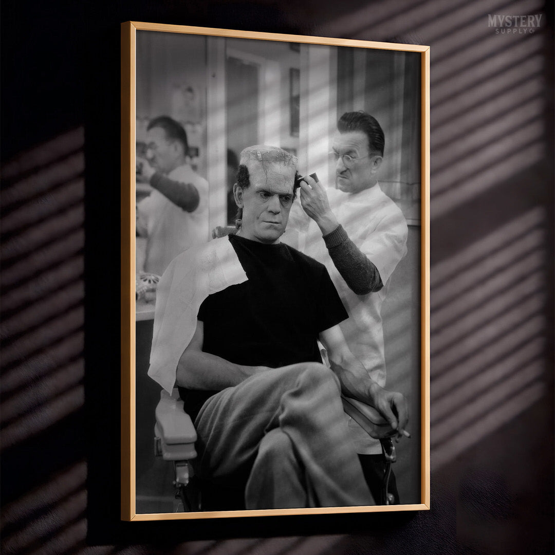 Frankenstein Boris Karloff Haircut Photo