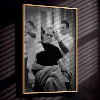 Frankenstein Boris Karloff Haircut Photo