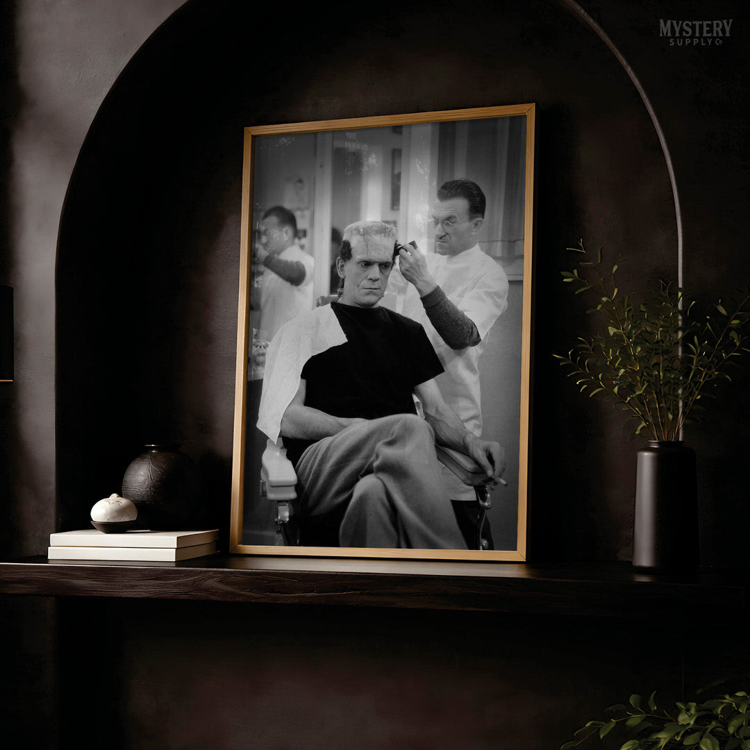Frankenstein Boris Karloff Haircut Photo