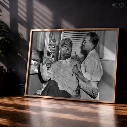 Wolf Man Haircut Vintage Barbershop Photo