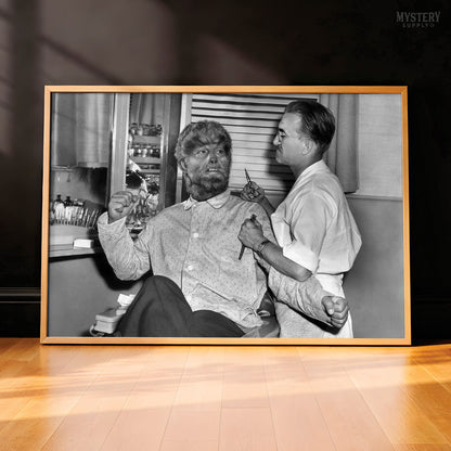Wolf Man Haircut Vintage Barbershop Photo