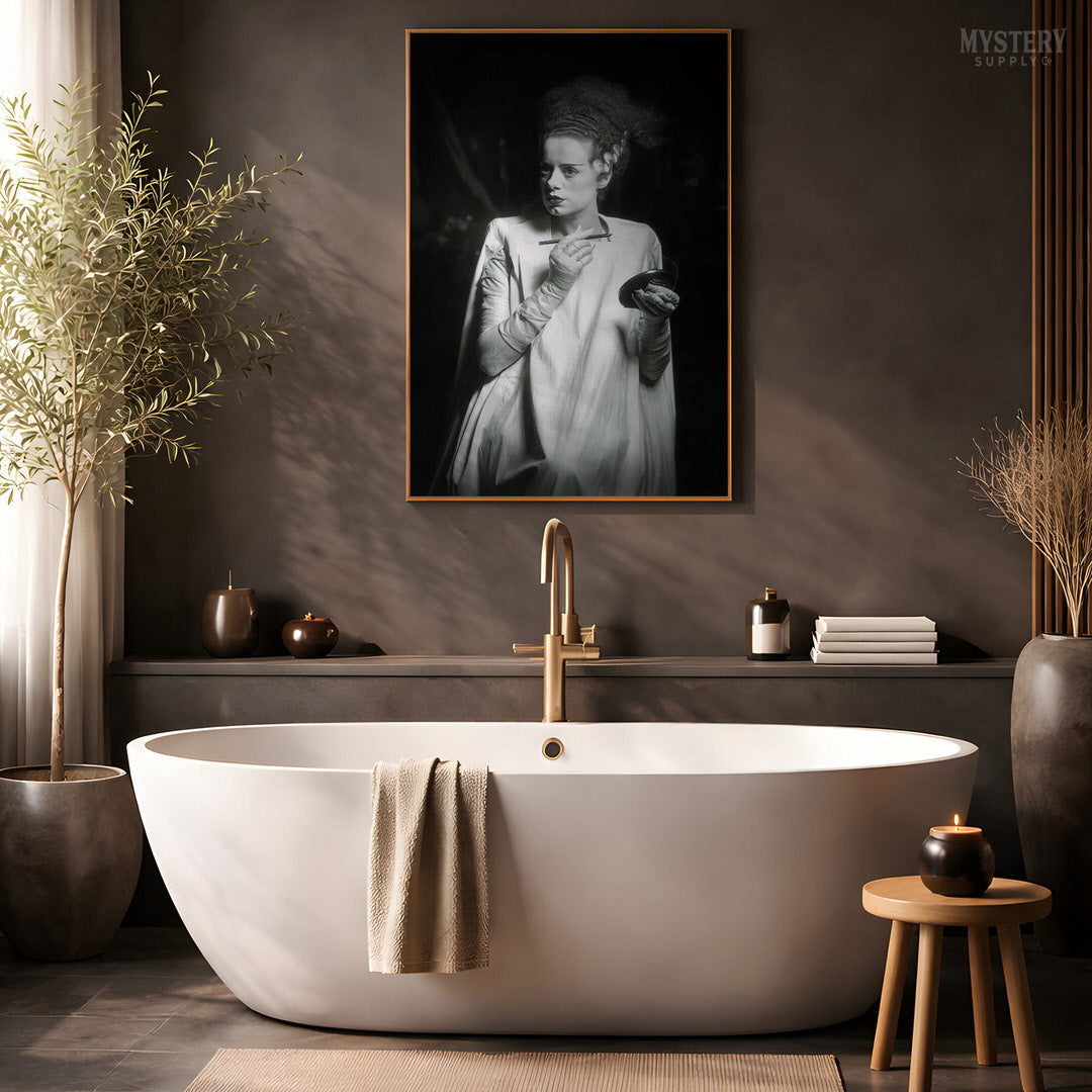 Bride of Frankenstein Vintage Makeup Photo
