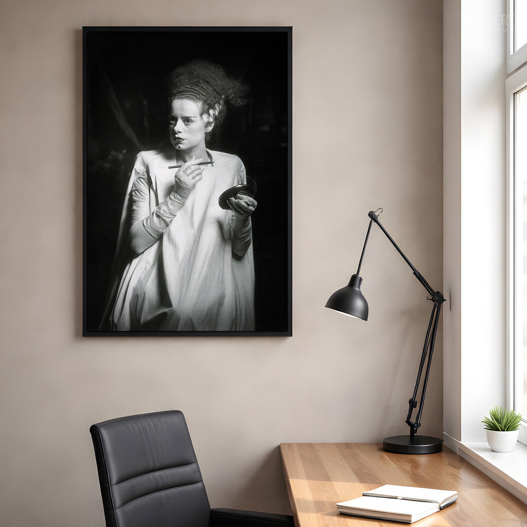 Bride of Frankenstein Vintage Makeup Photo
