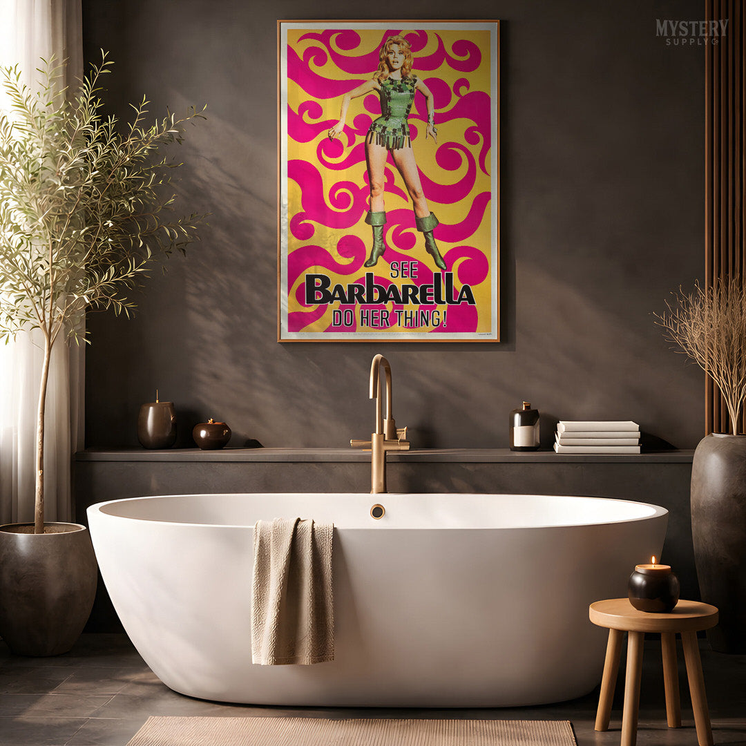 Barbarella Psychedelic 1968 Poster