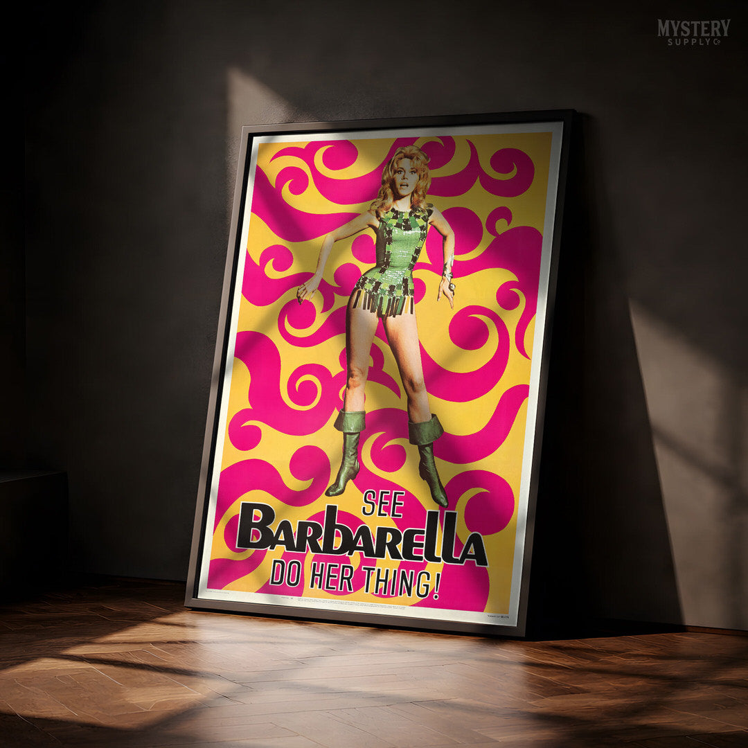 Barbarella Psychedelic 1968 Poster