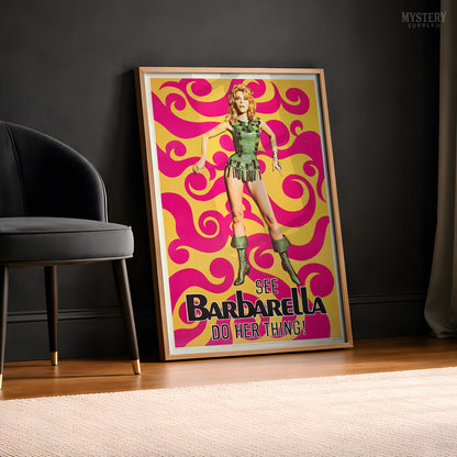 Barbarella Psychedelic 1968 Poster