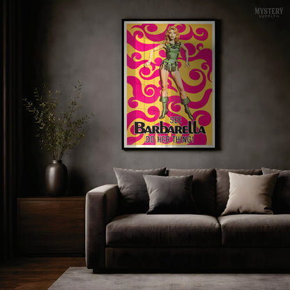 Barbarella Psychedelic 1968 Poster