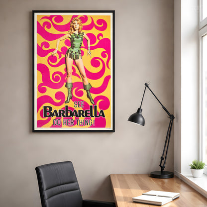 Barbarella Psychedelic 1968 Poster