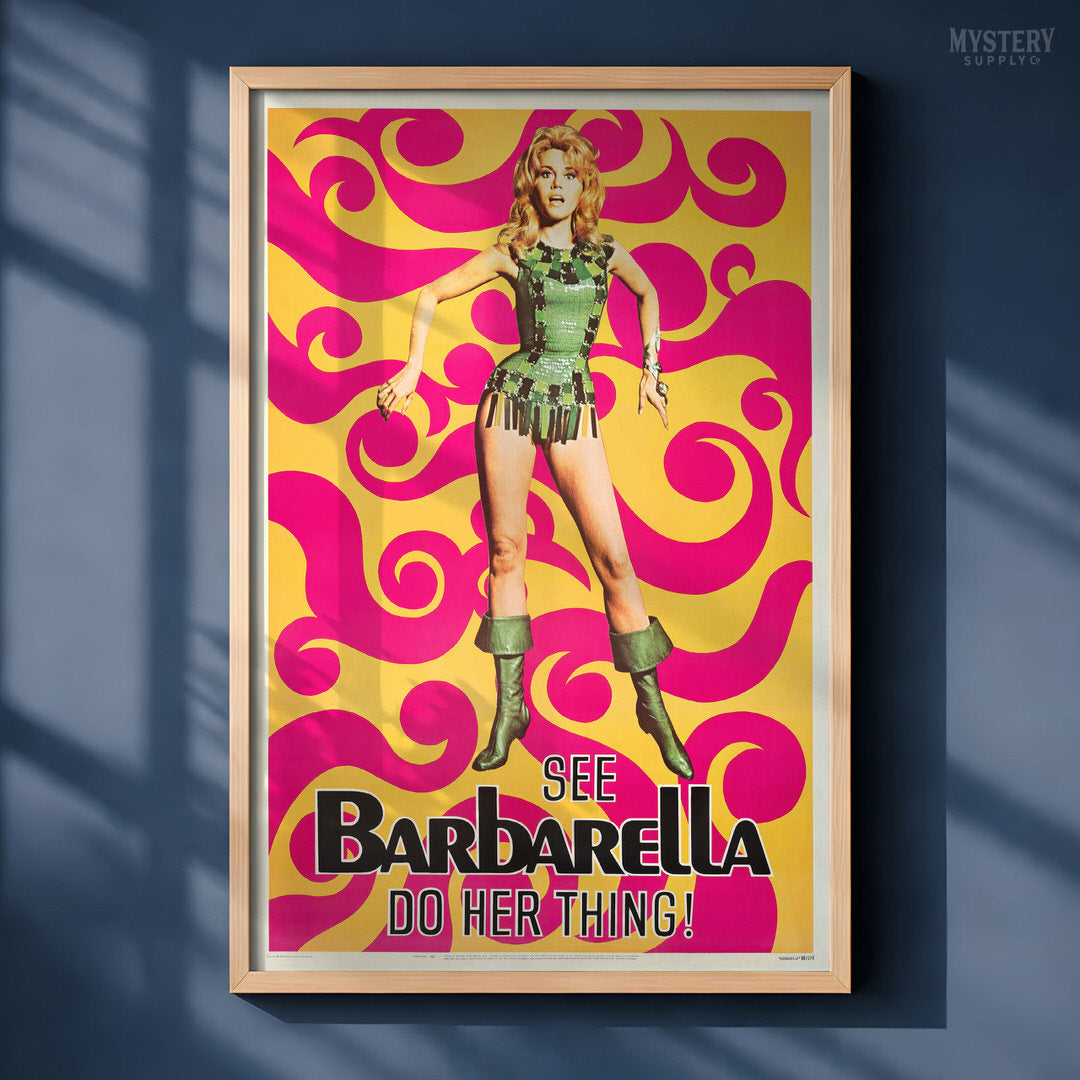 Barbarella Psychedelic 1968 Poster
